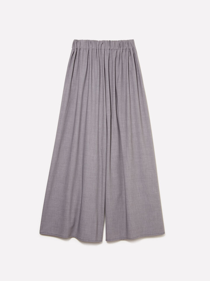 Gonna-pantalone grigia - pantaloni palazzo da donna - Grigio | Sisley image number 6